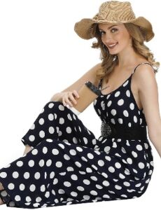 Navy polka dot jumpsuit|Top 10 summer jumpsuits for women-which style will you pick?