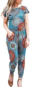 Allover printed jumpsuit | Top 10 summer jumpsuits for women-which style will you pick?