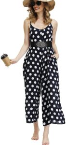 Navy polka dot jumpsuit|Top 10 summer jumpsuits for women-which style will you pick?