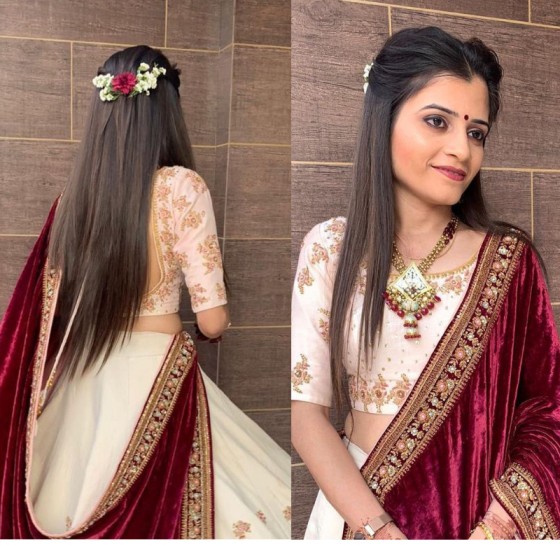 30 Perfect Hairstyles With Saree For Short & Long Hair