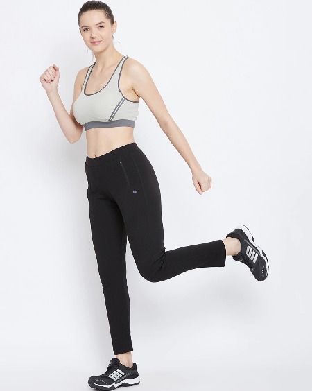 Ankle length straight track pant from FRENCH FLEXIOUS