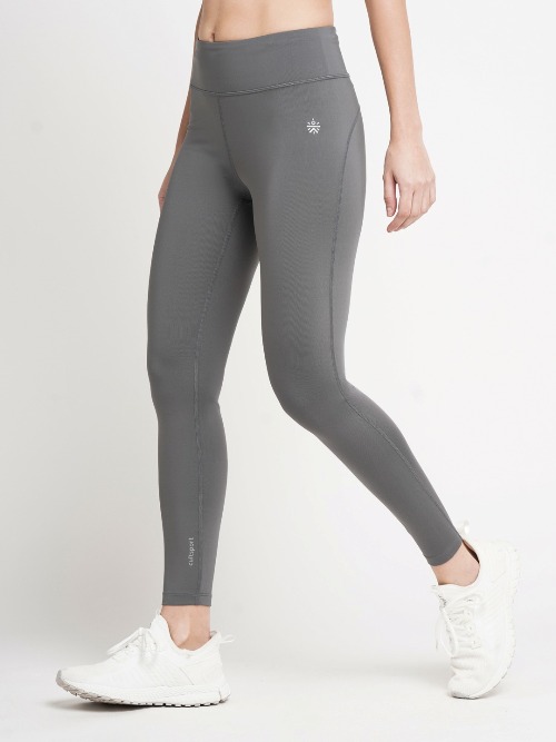 Grey solid tights from Cultsport