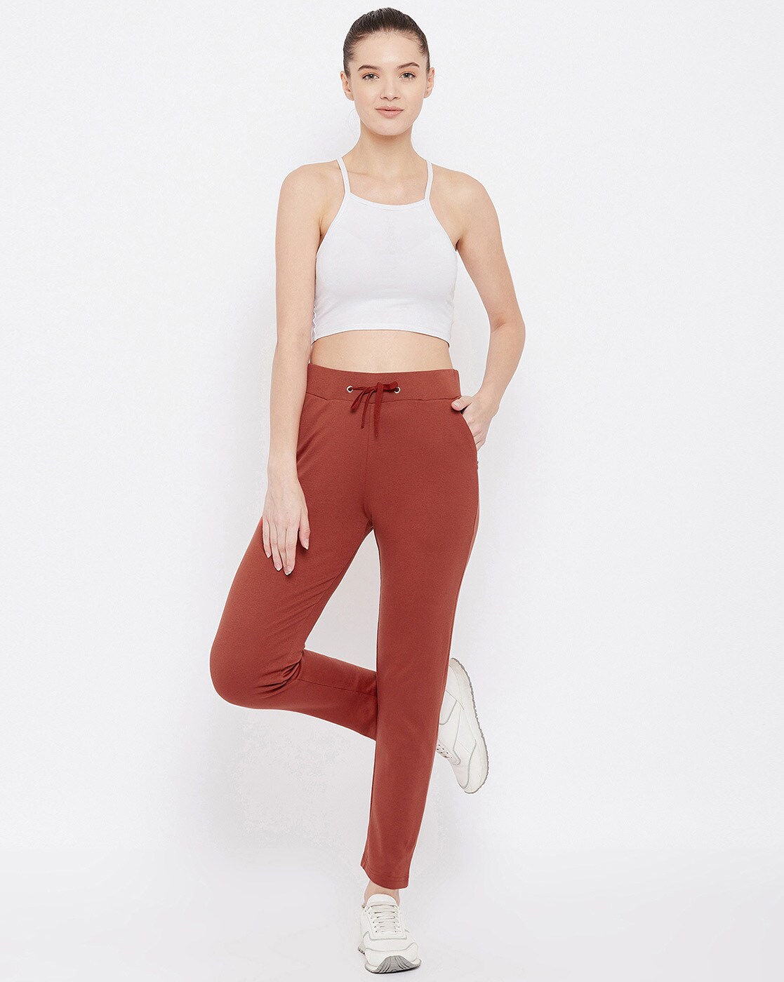 Track pants with drawstring waistband from FRENCH FLEXIOUS