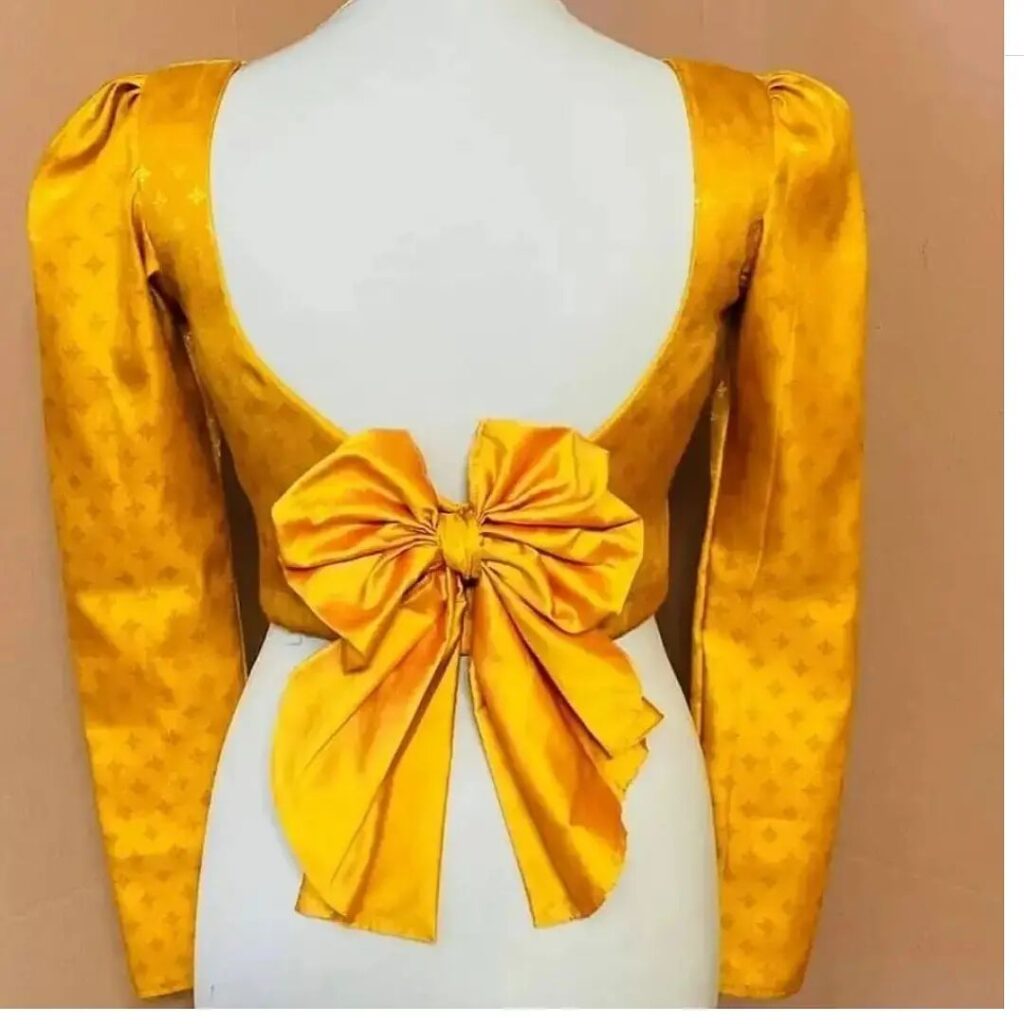 Yellow Bridal Blouse Designs