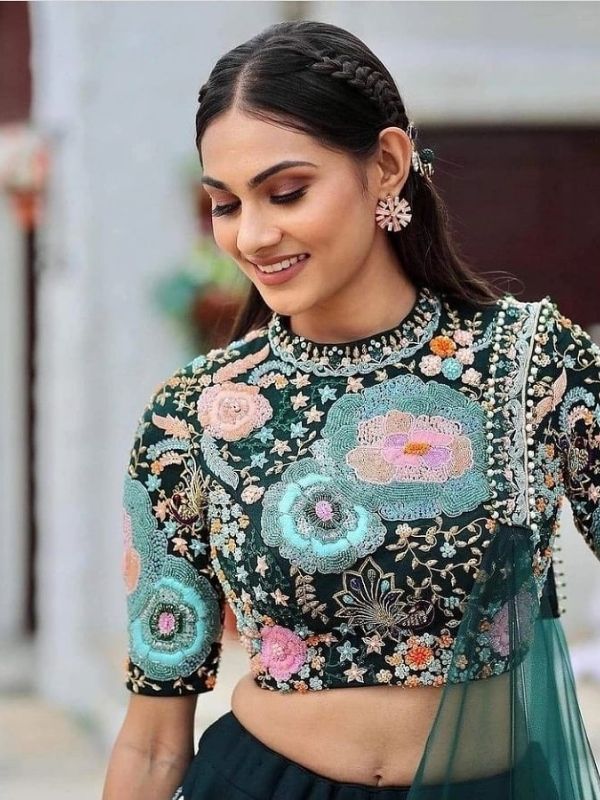 Embroidered Simple Saree Blouse 